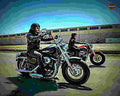 Harley Davidson XLH 883 Roadster 1990 2 motorbike A4 Photo Print