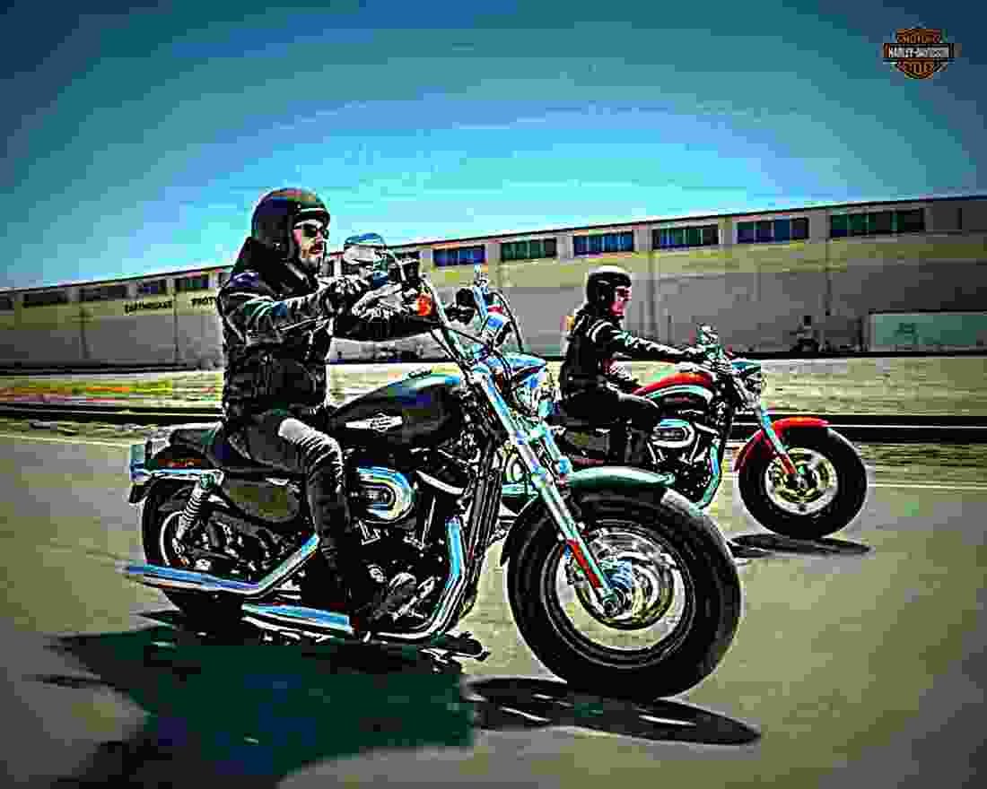 Harley Davidson XLH 883 Roadster 1990 2 motorbike A4 Photo Print