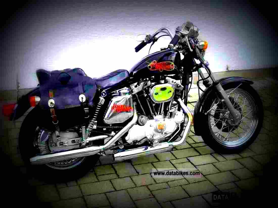 Harley Davidson XLH 883 Roadster 1992 3 motorbike A4 Photo Print