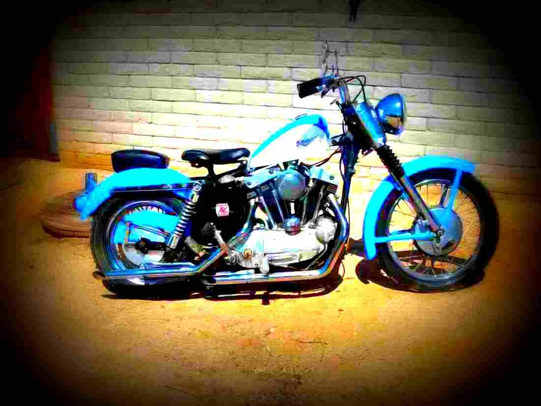 Harley Davidson XLH 900 Sportster 1970 1 motorbike A4 Photo Print