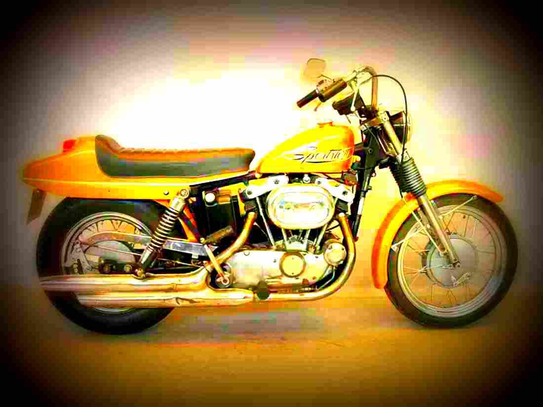 Harley Davidson XLH 900 Sportster 1970 3 motorbike A4 Photo Print