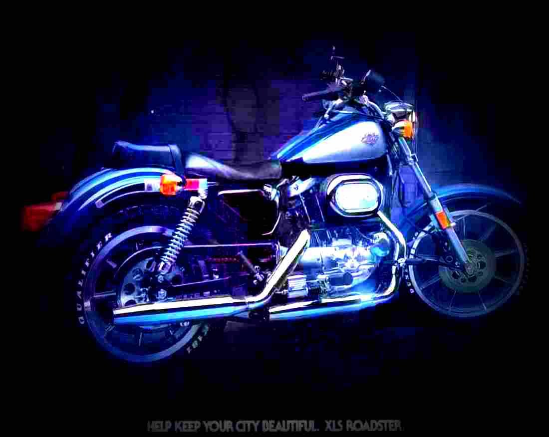 Harley Davidson XLX 1000 61 1983 5 motorbike A4 Photo Print