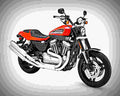 Harley Davidson XR 1200 XR 1200 4 motorbike A4 Photo Print