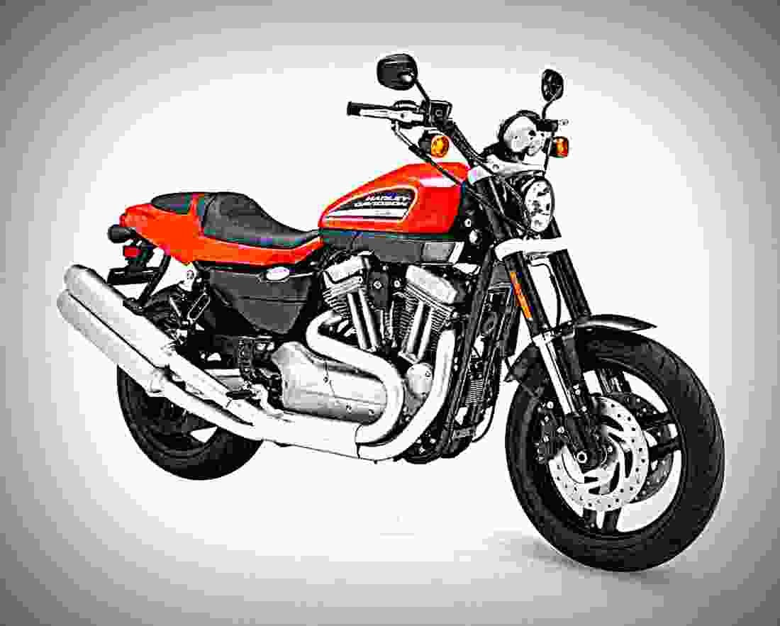 Harley Davidson XR 1200 XR 1200 4 motorbike A4 Photo Print