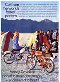 Harley M65 Beach Vintage Retro Advert Poster A4 Photo Print