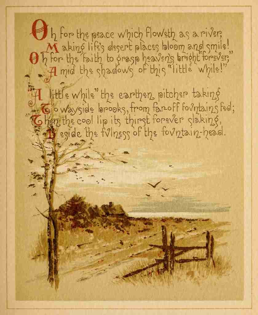 Harlow Louis Green Pastures & Still Waters 1887 Oh for the peace A4 Photo Print
