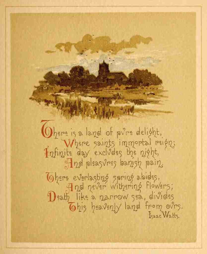 Harlow Louis Green Pastures & Still Waters 1887 There is a land A4 Photo Print