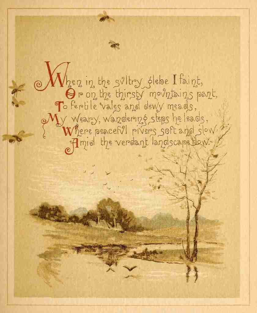 Harlow Louis Green Pastures & Still Waters 1887 When in the sultry glebe A4 Photo Print