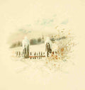 Harlow Louis K 1850 1913 A Christmas Morning 1890 Snowy Gate and Church A4 Photo Print