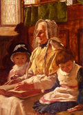 Harper Edward Samuel At Church With Grandmother Art A4 Photo Print UK