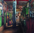 Harriet Backer interior from uvdal stave church 1909 Art A4 Photo Print