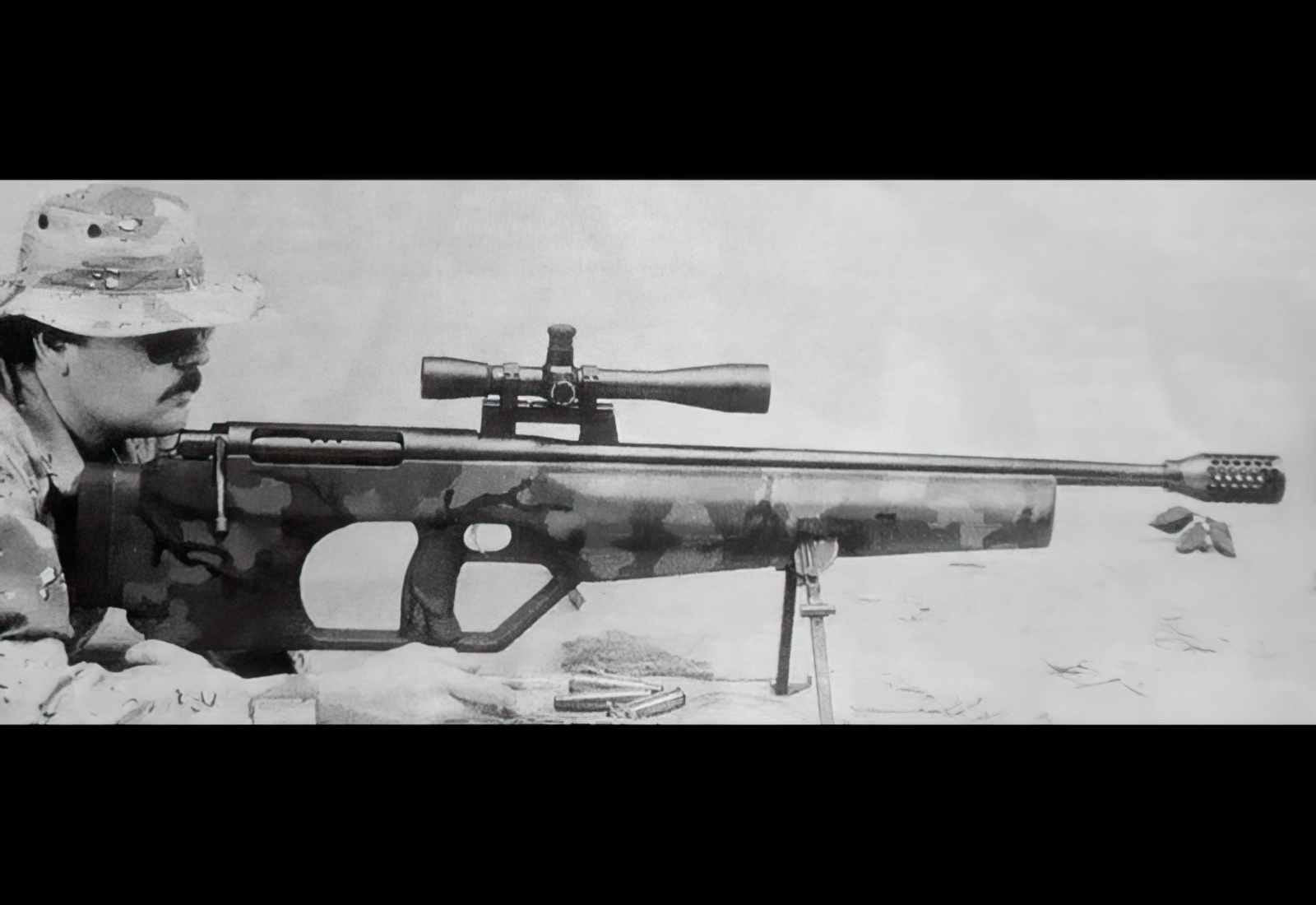 Harris M92 Boltaction Bullpup Antimaterial Rifle United States A4 Photo Print