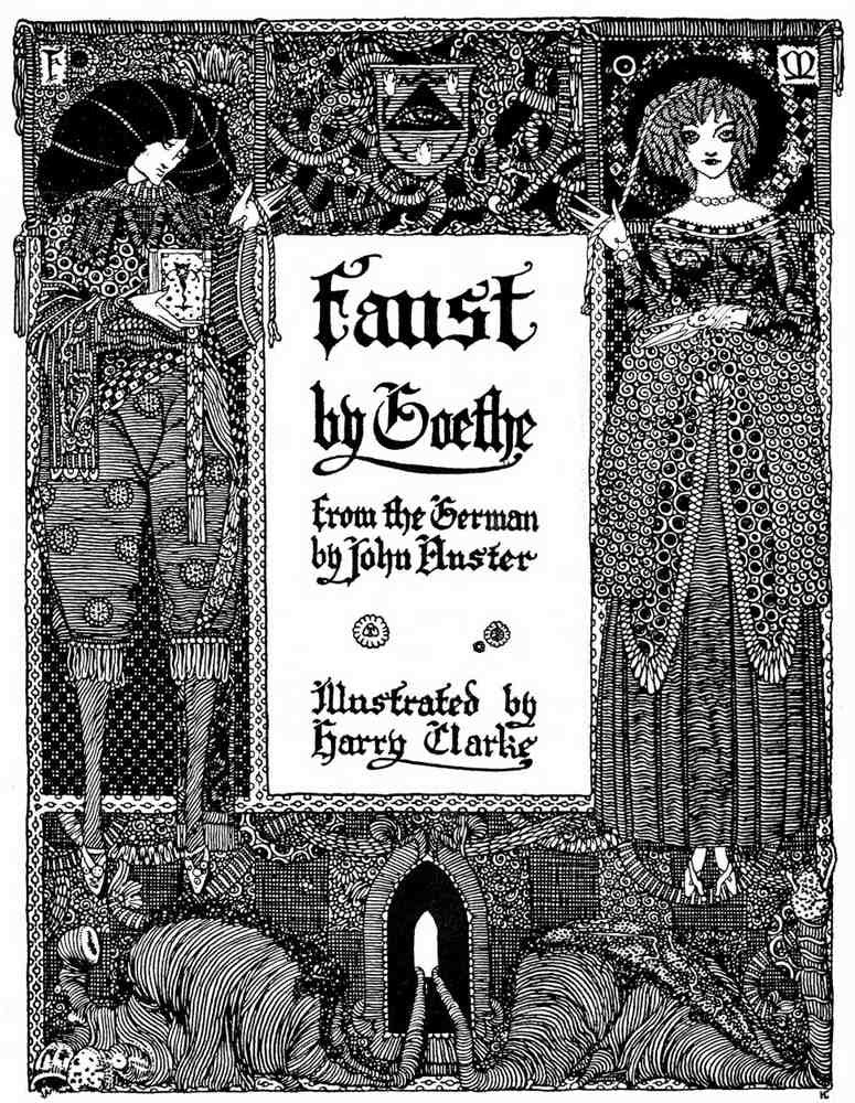 Harry Clarke 1 005 Vintage Illustration A4 Photo Print
