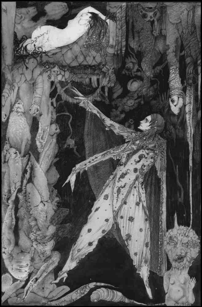 Harry Clarke 1 019 Vintage Illustration A4 Photo Print