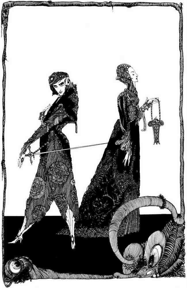 Harry Clarke 1 024 Vintage Illustration A4 Photo Print