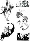 Harry Clarke 1 030 Vintage Illustration A4 Photo Print