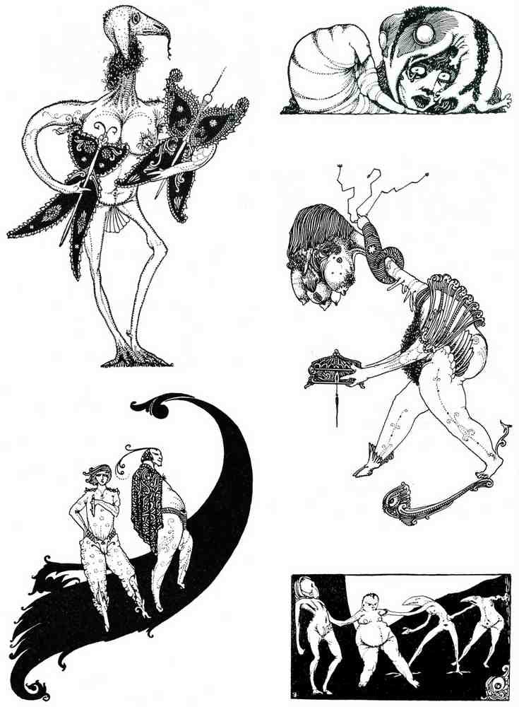 Harry Clarke 1 030 Vintage Illustration A4 Photo Print
