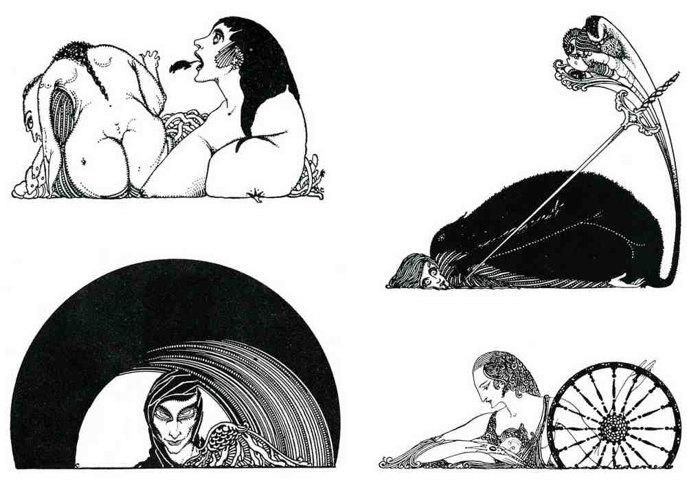 Harry Clarke 1 033 Vintage Illustration A4 Photo Print