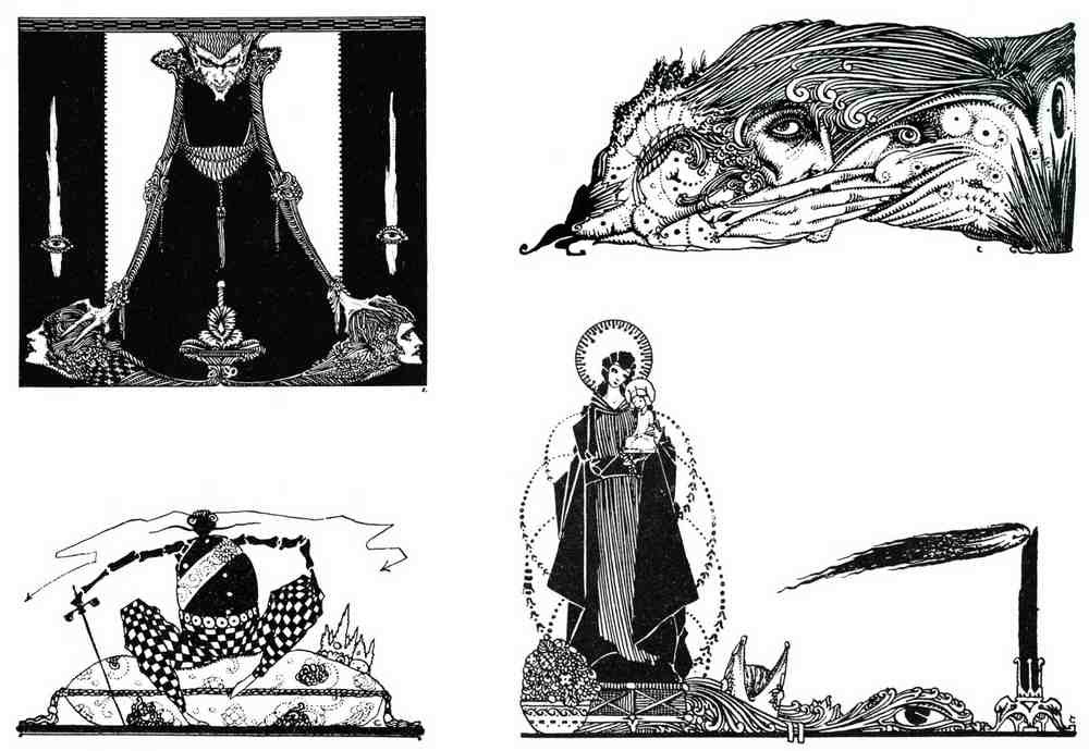 Harry Clarke 1 034 Vintage Illustration A4 Photo Print