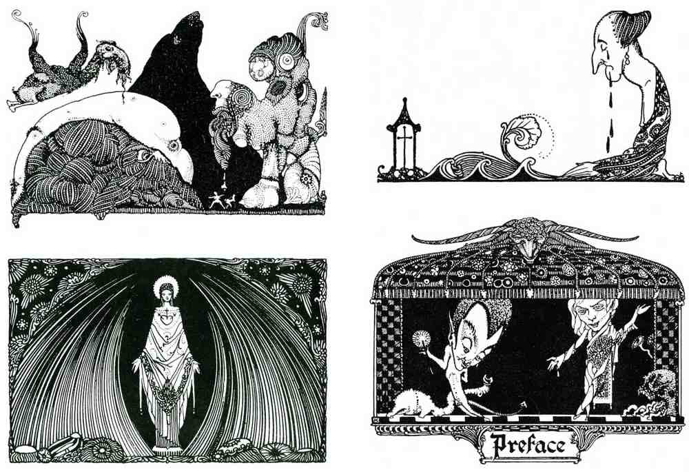 Harry Clarke 1 035 Vintage Illustration A4 Photo Print