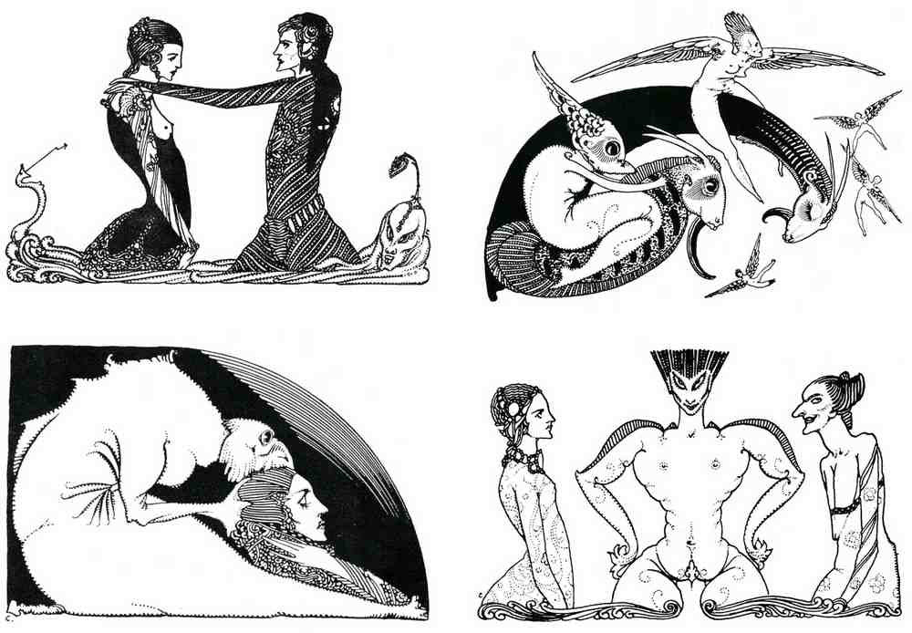 Harry Clarke 1 036 Vintage Illustration A4 Photo Print