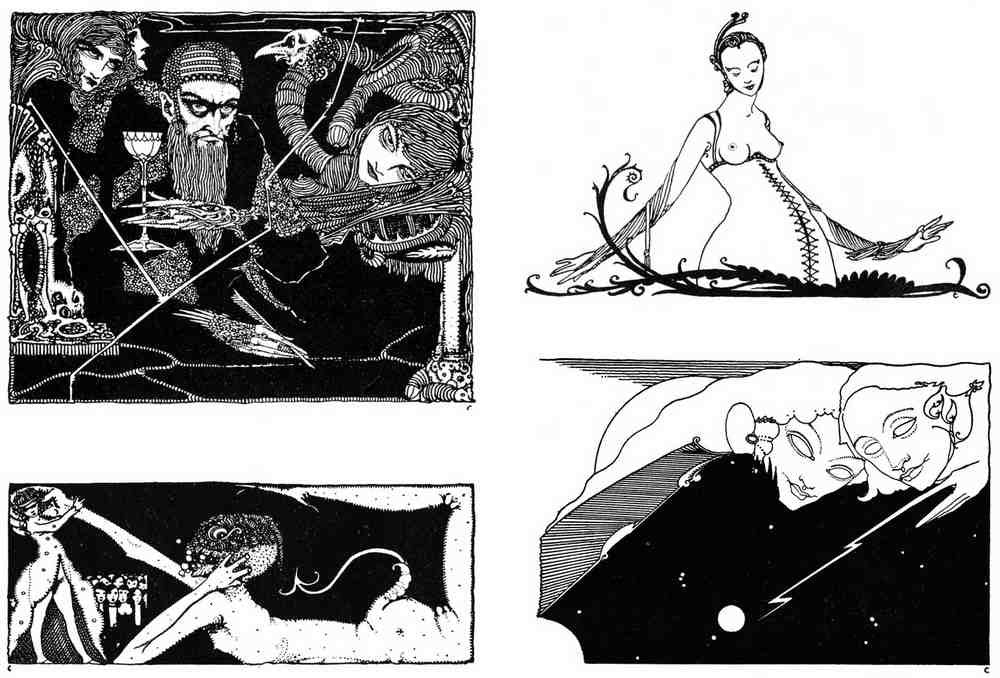 Harry Clarke 1 039 Vintage Illustration A4 Photo Print
