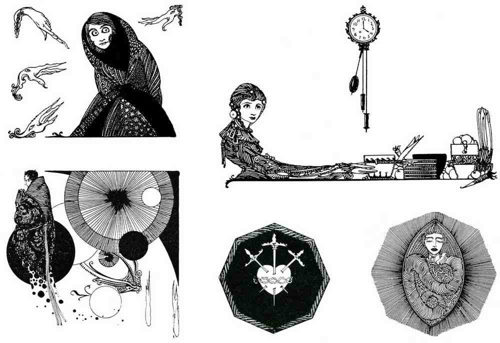 Harry Clarke 1 041 Vintage Illustration A4 Photo Print