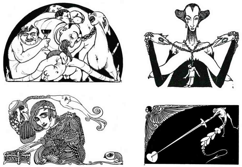 Harry Clarke 1 042 Vintage Illustration A4 Photo Print