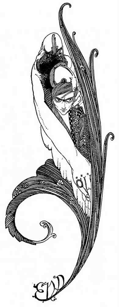 Harry Clarke 1 045 Vintage Illustration A4 Photo Print