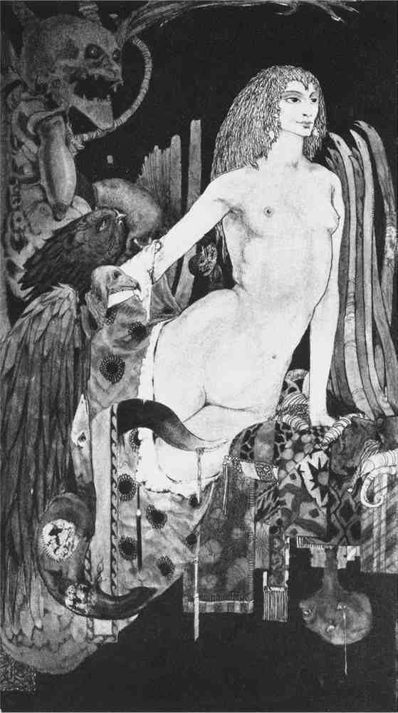 Harry Clarke 1 047 Vintage Illustration A4 Photo Print