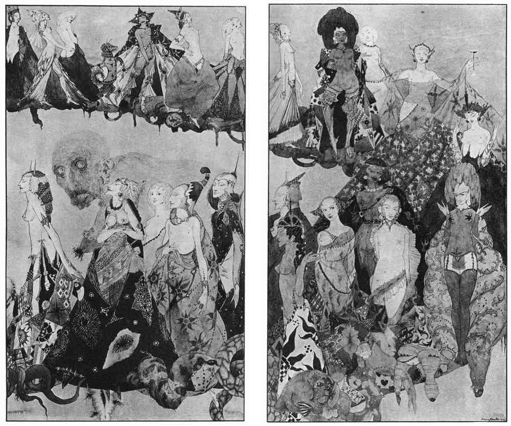 Harry Clarke 1 054 Vintage Illustration A4 Photo Print