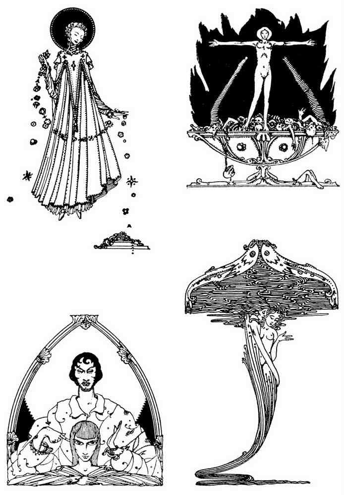 Harry Clarke 1 057 Vintage Illustration A4 Photo Print