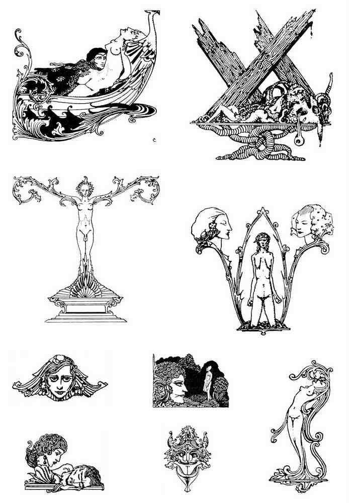 Harry Clarke 1 059 Vintage Illustration A4 Photo Print
