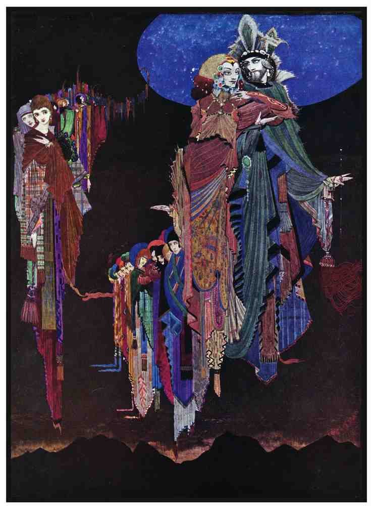 Harry Clarke 1 064 Vintage Illustration A4 Photo Print