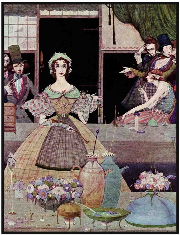 Harry Clarke 1 065 Vintage Illustration A4 Photo Print