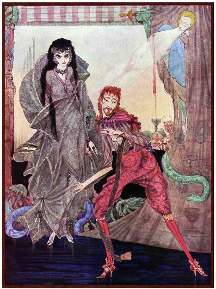 Harry Clarke 1 066 Vintage Illustration A4 Photo Print
