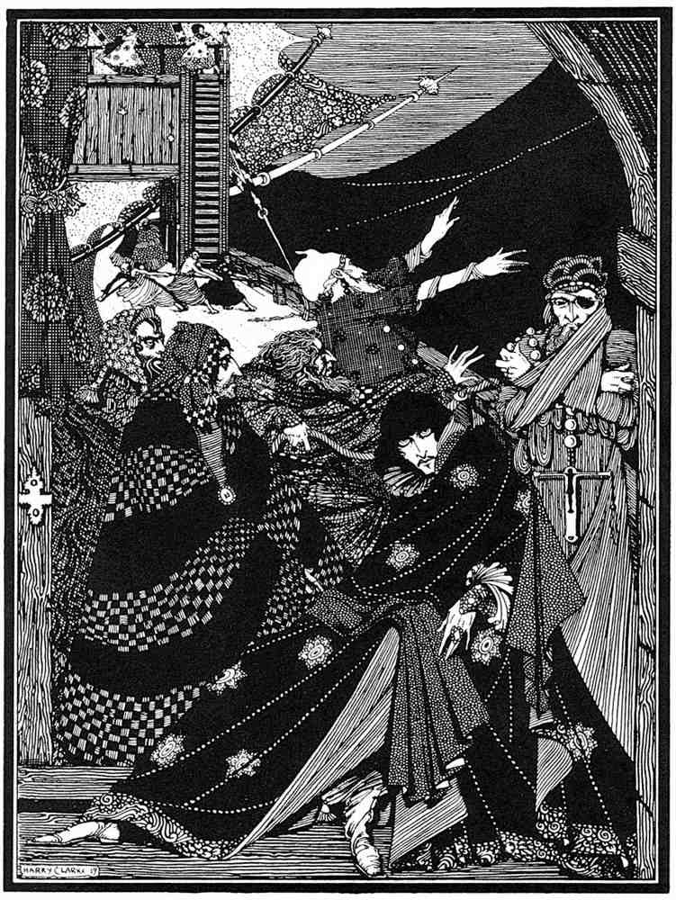 Harry Clarke 1 071 Vintage Illustration A4 Photo Print