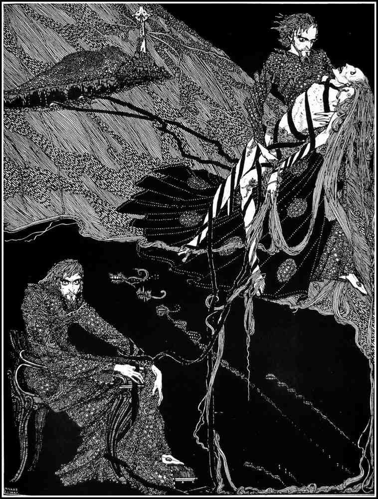Harry Clarke 1 072 Vintage Illustration A4 Photo Print