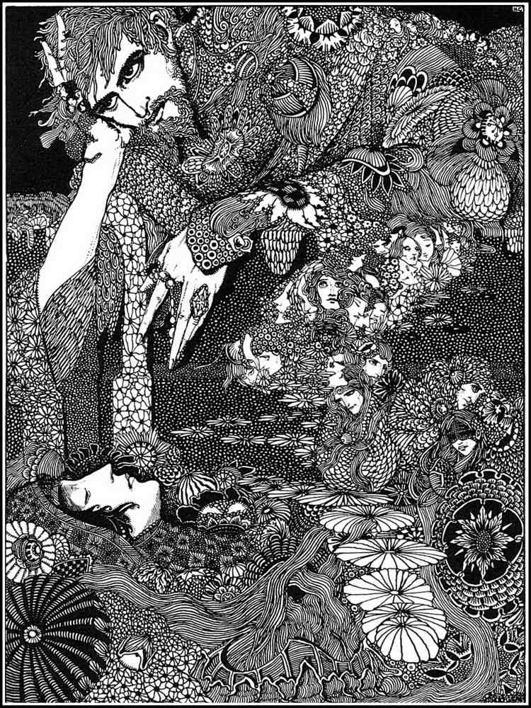 Harry Clarke 1 073 Vintage Illustration A4 Photo Print