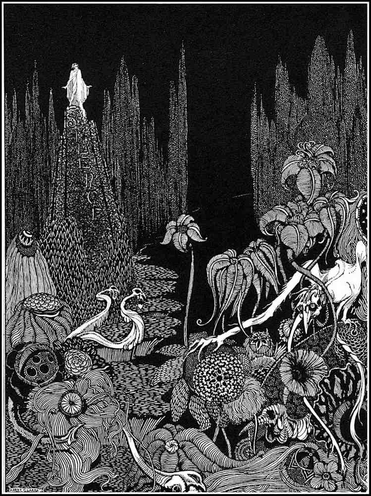 Harry Clarke 1 078 Vintage Illustration A4 Photo Print