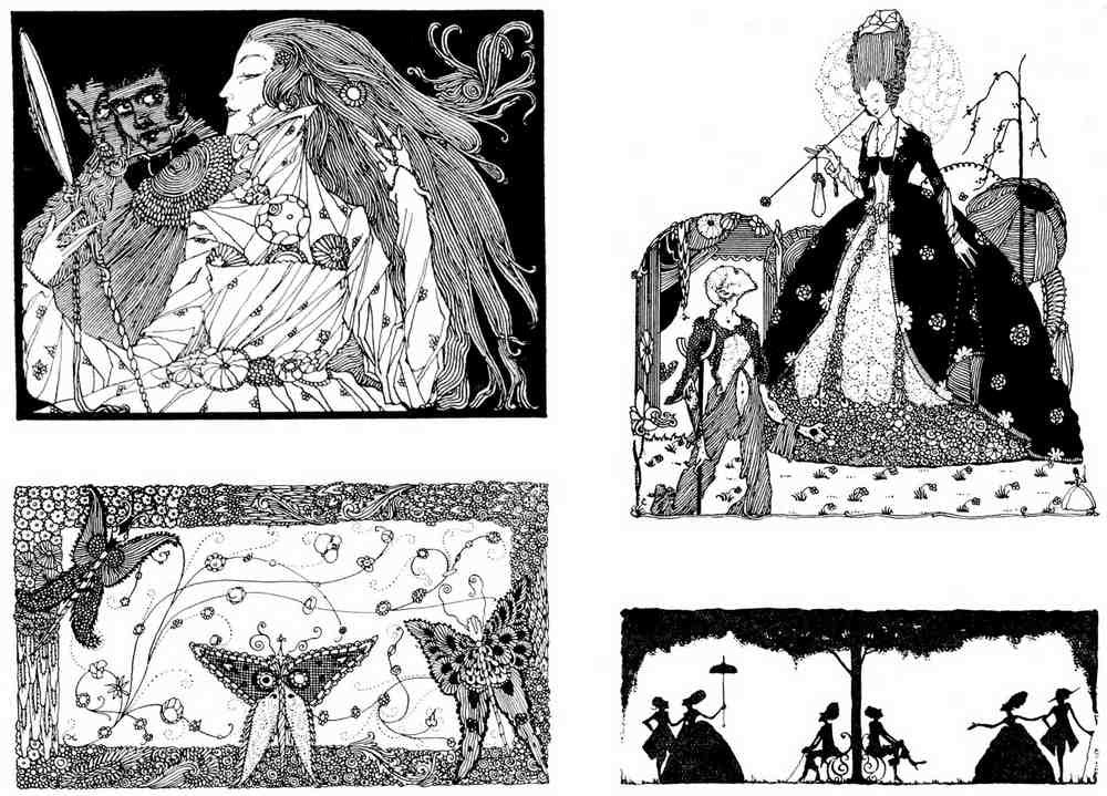 Harry Clarke 2 033 Vintage Illustration A4 Photo Print