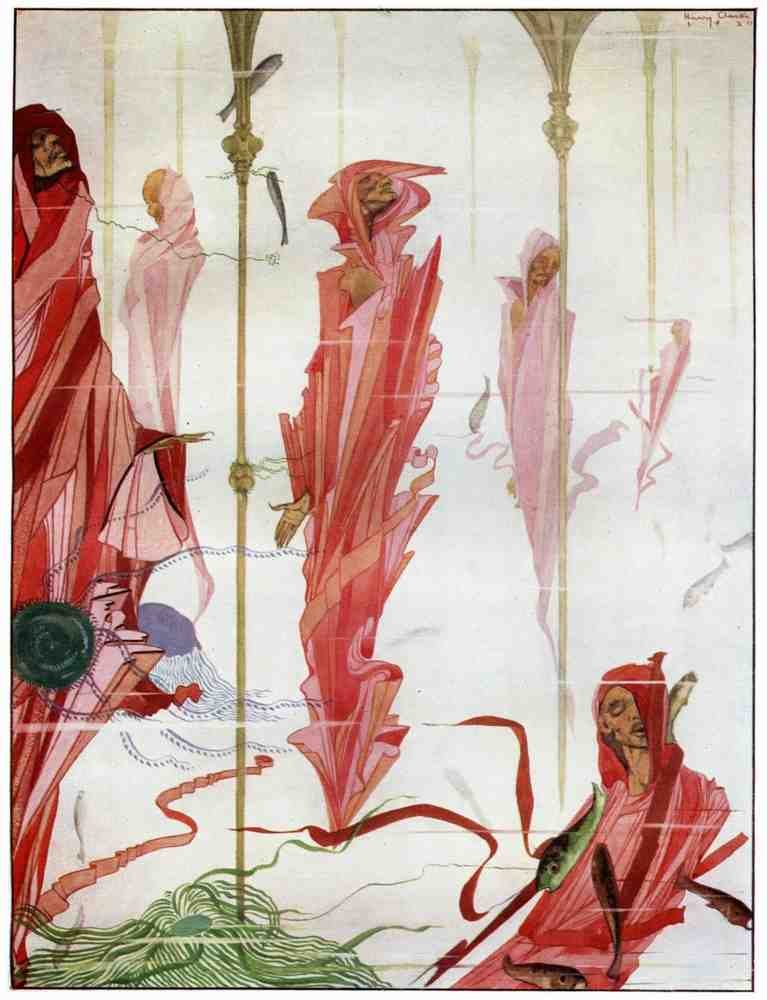 Harry Clarke 2 046 Vintage Illustration A4 Photo Print