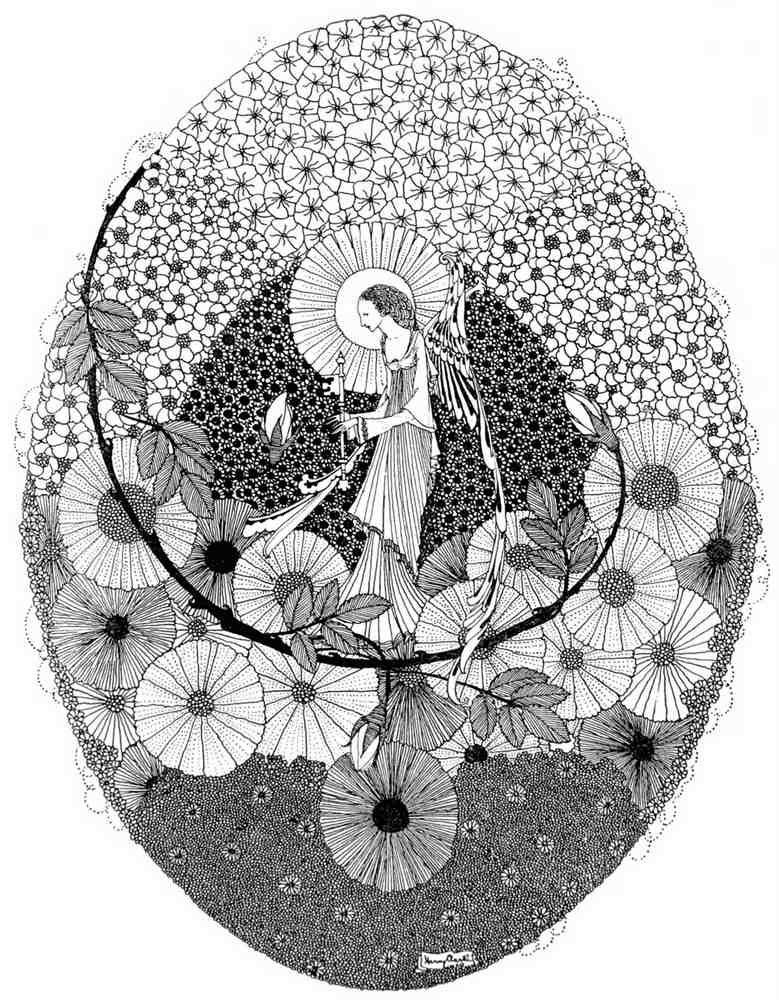 Harry Clarke 2 059 Vintage Illustration A4 Photo Print