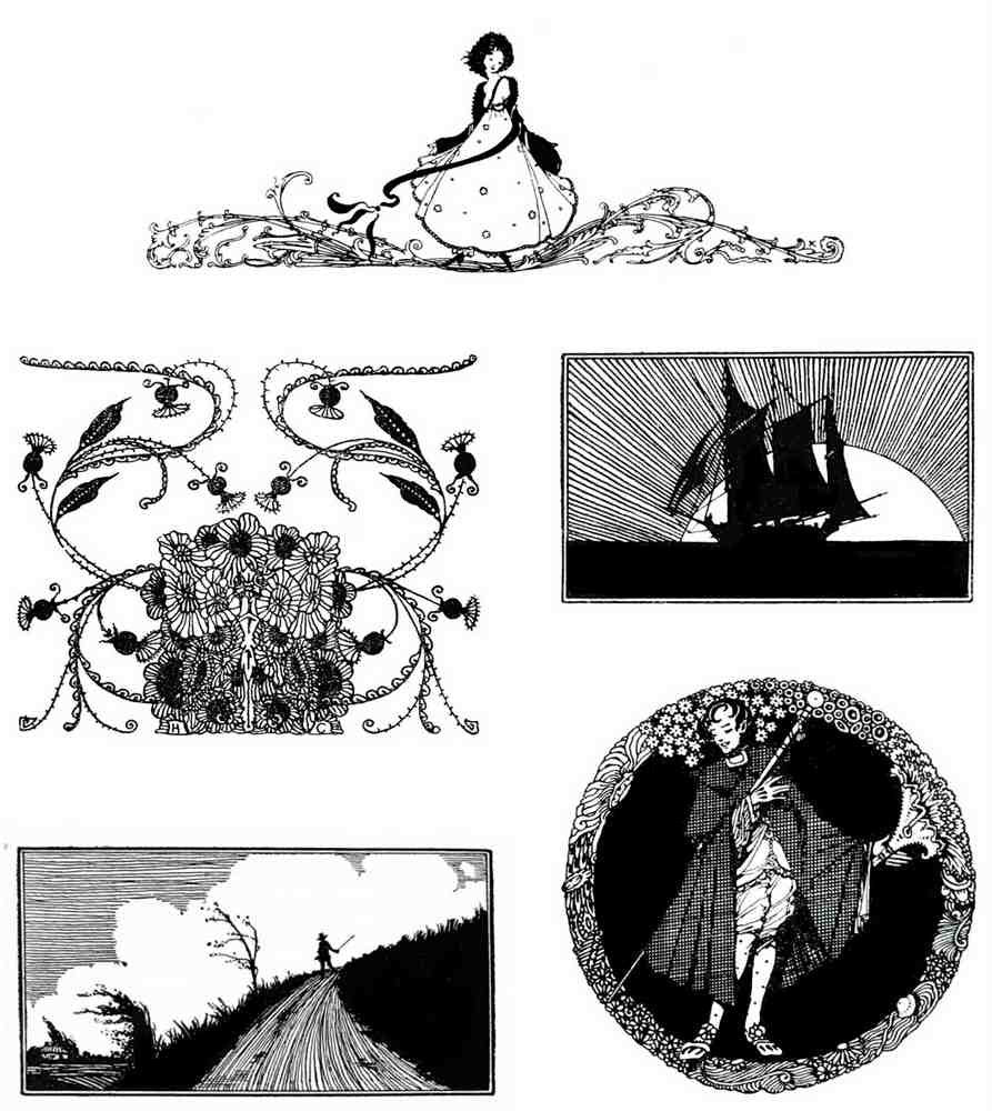 Harry Clarke 2 063 Vintage Illustration A4 Photo Print