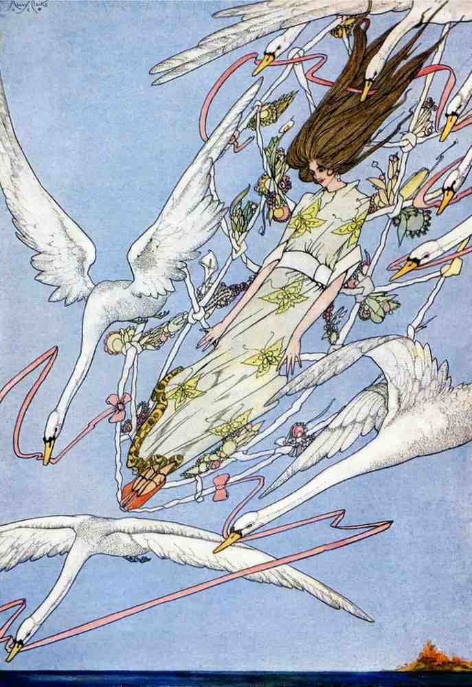 Harry Clarke 2 074 Vintage Illustration A4 Photo Print
