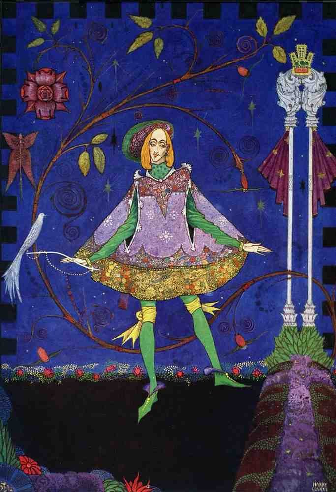 Harry Clarke 2 077 Vintage Illustration A4 Photo Print