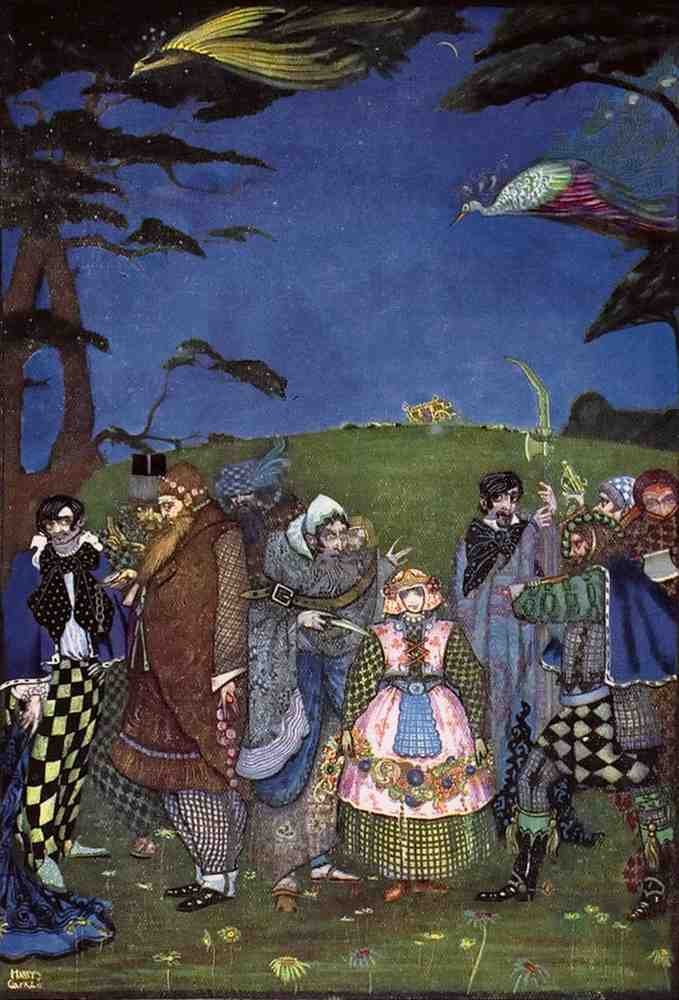 Harry Clarke 2 081 Vintage Illustration A4 Photo Print