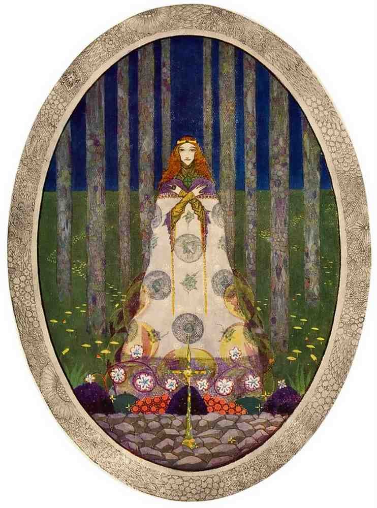 Harry Clarke 2 082 Vintage Illustration A4 Photo Print