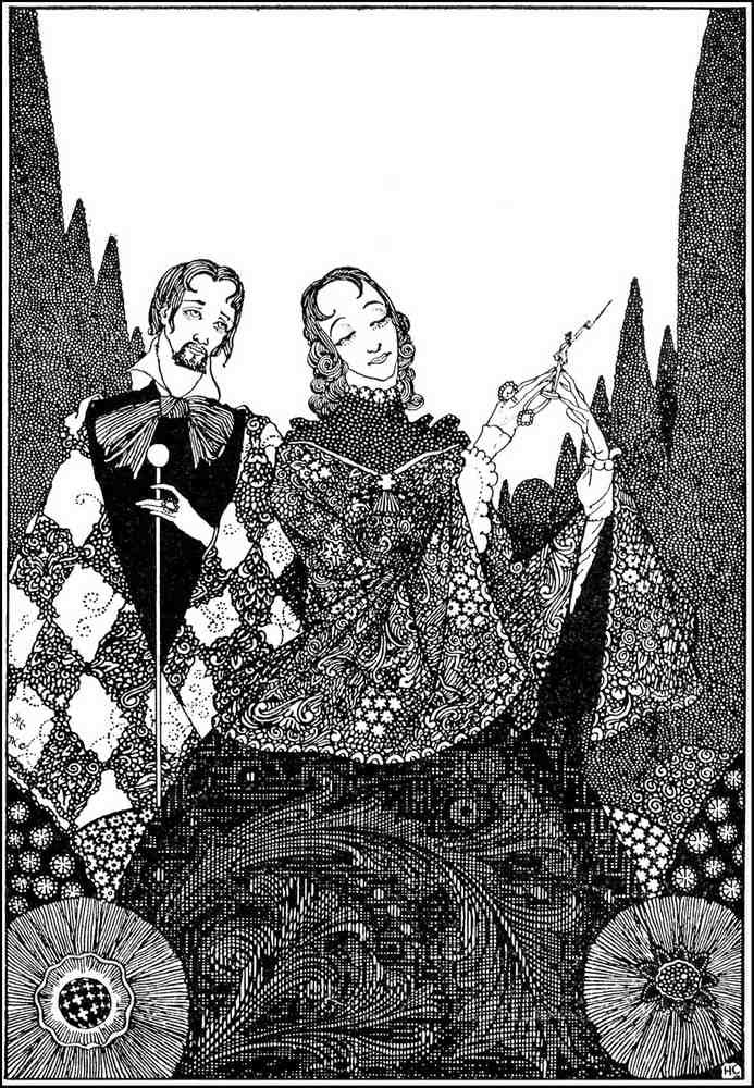 Harry Clarke 2 088 Vintage Illustration A4 Photo Print