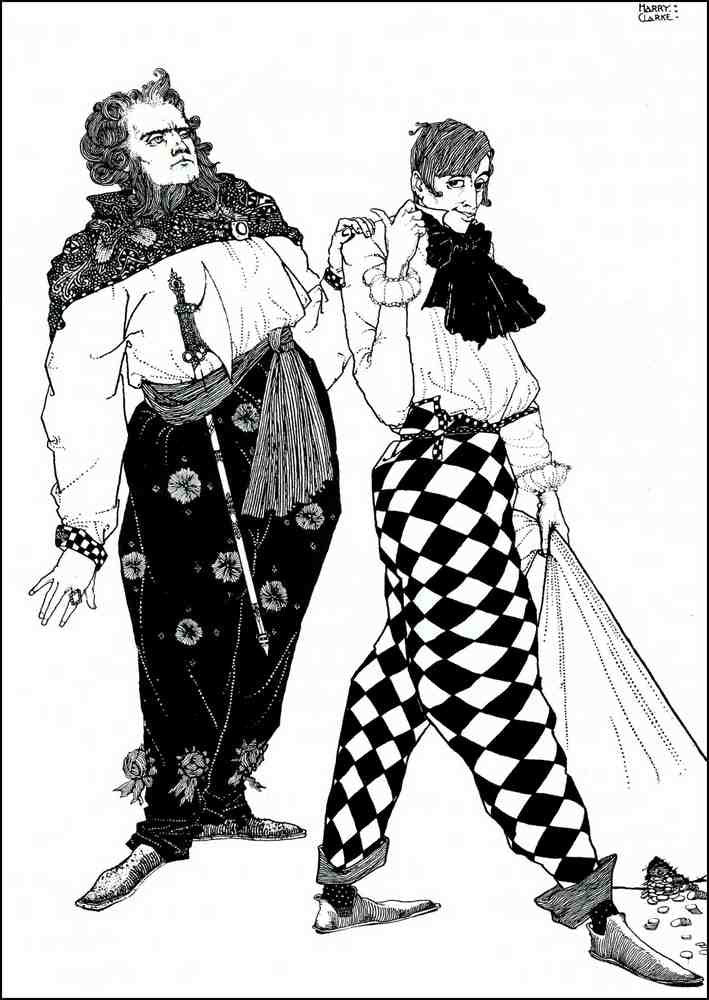 Harry Clarke 2 093 Vintage Illustration A4 Photo Print